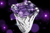 【初久】紫の宝石