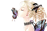 蝴蝶与少女